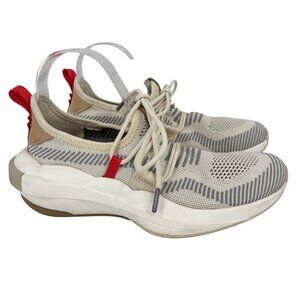 Sorel Explorer Defy Sneaker Womens Size 6 Tan Beige Gray Knit Casual Sport Shoe